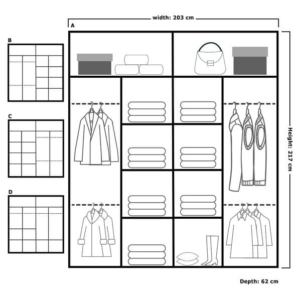 Lisbon II  Sliding Wardrobe Oak