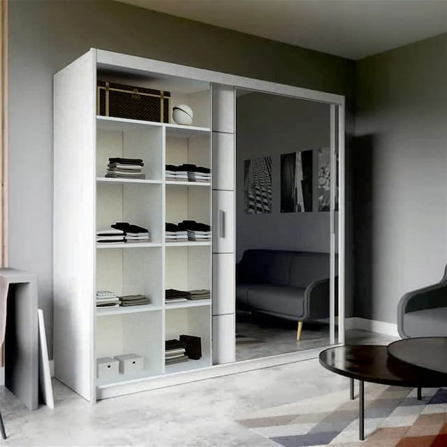 Vision II Sliding Wardrobes white