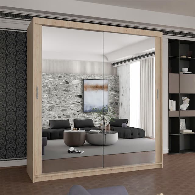 Houston II Sliding Wardrobe Oak